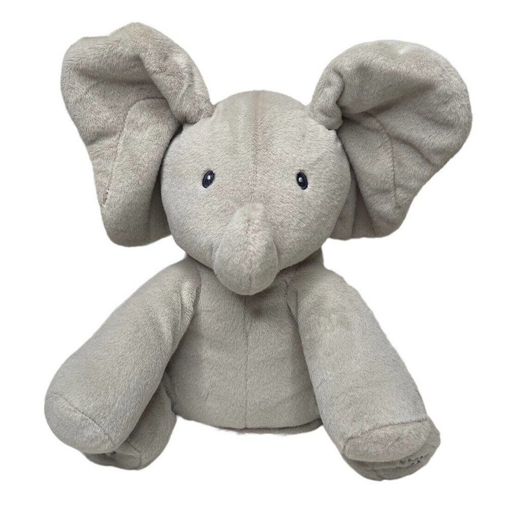 BABY GUND Flappy Elephant Interactive Peekaboo Sing Stuffed Plush Soft Toy Gift